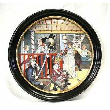 ANTICO PIATTO Ceramica Carl Larsson ROYAL COPENAGHEN PORCELAIN DENMARK '900