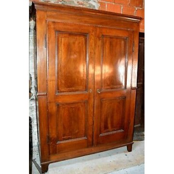 ANTICO ARMADIO INTARSIATO GUARDAROBA LOMBARDO NOCE epoca 1800 ANCIENT WARDROBE