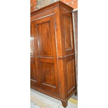 ANTICO ARMADIO INTARSIATO GUARDAROBA LOMBARDO NOCE epoca 1800 ANCIENT WARDROBE