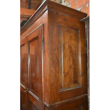 ANTICO ARMADIO INTARSIATO GUARDAROBA LOMBARDO NOCE epoca 1800 ANCIENT WARDROBE