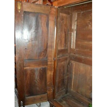 ANTICO ARMADIO INTARSIATO GUARDAROBA LOMBARDO NOCE epoca 1800 ANCIENT WARDROBE