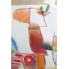 QUADRO ASTRATTO DIPINTO TECNICA MISTA DESIGN ARTE GRAFICA STAMPA 1975 