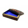 ANTICA SCATOLA  LACCA CINESE CLOISONNE' INTAGLIATA TRAFORATA BOX LID CHINA '900