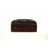 ANTICA SCATOLA  LACCA CINESE CLOISONNE' INTAGLIATA TRAFORATA BOX LID CHINA '900