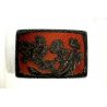 ANTICA SCATOLA  LACCA CINESE CLOISONNE' INTAGLIATA TRAFORATA BOX LID CHINA '900