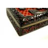 ANTICA SCATOLA  LACCA CINESE CLOISONNE' INTAGLIATA TRAFORATA BOX LID CHINA '900