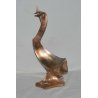 ANTICA STATUA SCULTURA PAPERA OCA OSVALDO PIVETTA 1922 CERAMICA LAMINATA UCCELLO