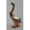 ANTICA STATUA SCULTURA PAPERA OCA OSVALDO PIVETTA 1922 CERAMICA LAMINATA UCCELLO