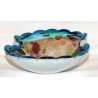 GRANDE VASO DESIGN ORIENTE DINO MARTENS AURELIANO TOSO MURANO VETRO TUTTI FRUTTI