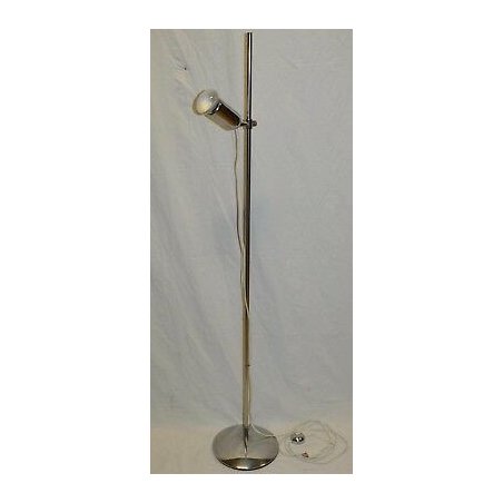 LAMPADA DA TERRA CROMATA VINTAGE anni 70 DESIGN Reggiani PIANTANA FLOOR LAMP ART