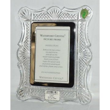 CORNICE PORTAFOTO CRISTALLO SCATOLA WATERFORD CRYSTAL PICTURE FRAME RITRATTO OLD