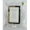 CORNICE PORTAFOTO CRISTALLO SCATOLA WATERFORD CRYSTAL PICTURE FRAME RITRATTO OLD