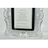 CORNICE PORTAFOTO CRISTALLO SCATOLA WATERFORD CRYSTAL PICTURE FRAME RITRATTO OLD