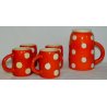 ANTICO SET 5pz CERAMICA BROCCA TAZZE CALICI DESIGN Pucci Rometti Umbertide 1940