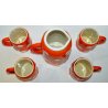 ANTICO SET 5pz CERAMICA BROCCA TAZZE CALICI DESIGN Pucci Rometti Umbertide 1940