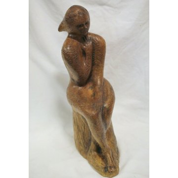 SCULTURA  Floriano Catanzaro MODERNA TERRACOTTA NUDO DI DONNA  META' 900 h36