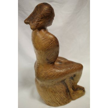 SCULTURA  Floriano Catanzaro MODERNA TERRACOTTA NUDO DI DONNA  META' 900 h36