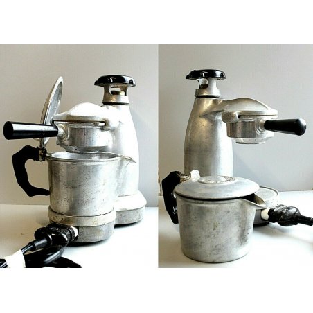 CAFFETTIERA VINTAGE LA VESUVIANA ESPRESSO COFFEE MAKERS IN ALLUMINIO ELETTRICO 