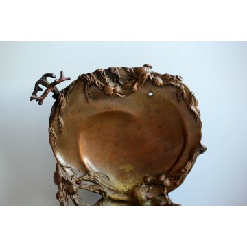 ANTICO BRONZO SCULTURA Franz Bergmann GESCHUTZT VIENNA CONCHIGLIA ART NOUVEAU