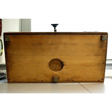 ANTICA BILANCIA  PORTATA 200gr LEGNO MARMO BIANCO PIATTI PUNZONATI CASSETTO '30 