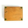 SCATOLA COFANETTO PORTAGIOIE SCRIGNO SCOMPARTI LEGNO SOUVENIR EPOCA anni '40/'50
