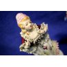 COPPIA SCULTURE PORCELLANA DAMA CAVALIERE scena romantica JAPAN FOREGN '900 