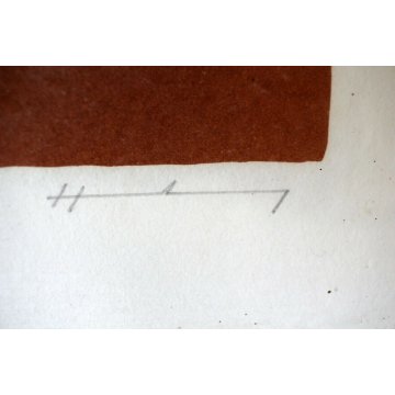 QUADRO STAMPA MULTIPLO NUMERATA 25/100 Hartung COMPOSIZIONE ASTRATTA COLORE