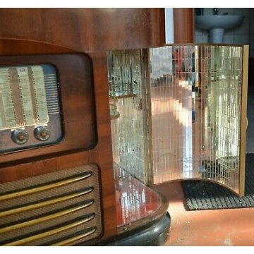 Mobile bar anni 50 con radio e giradischi