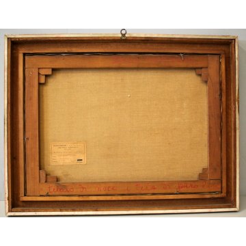 ANTICO QUADRO DIPINTO OLIO TAVOLA Ernesto Alcide CAMPESTRINI NATURA MORTA CACCIA