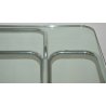 TAVOLO DESIGN Guido Faleschini VETRO ACCIAIO anni 70 VINTAGE GLASS DINING TABLE