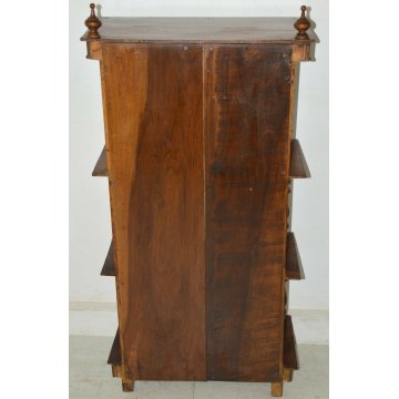 ANTICA ETAGERE IMPERO epoca 800 LIBRERIA NOCE OLD FORNITURE BOOKCASES consolle