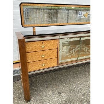 CREDENZA DESIGN OSVALDO BORSANI MOBILE BAR ANNI 50 SIDEBOARD VINTAGE PALISSANDRO