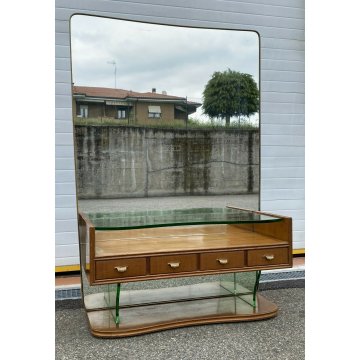 GRANDE PETINEUSE SPECCHIERA DESIGN FONTANA ARTE OSVALDO BORSANI ANNI 50 VINTAGE 