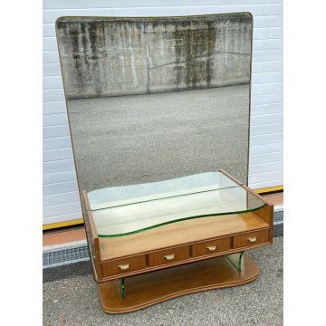 GRANDE PETINEUSE SPECCHIERA DESIGN FONTANA ARTE OSVALDO BORSANI ANNI 50 VINTAGE 