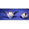SCULTURE PORCELLANA Sparrows BIRDS COPENHAGEN B&G  2491  2492 DENMARK Ceramica 