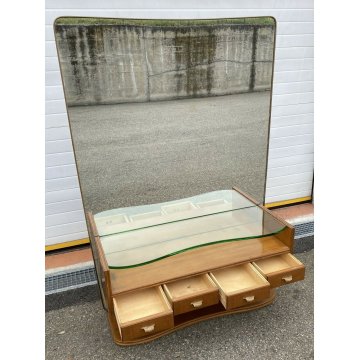 GRANDE PETINEUSE SPECCHIERA DESIGN FONTANA ARTE OSVALDO BORSANI ANNI 50 VINTAGE 
