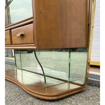 GRANDE PETINEUSE SPECCHIERA DESIGN FONTANA ARTE OSVALDO BORSANI ANNI 50 VINTAGE 
