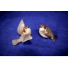 SCULTURE PORCELLANA Sparrows BIRDS COPENHAGEN B&G  2491  2492 DENMARK Ceramica 