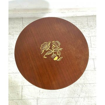 TAVOLO ROTONDO BASSO DA CENTRO VINTAGE ROUND SIDE TABLE COFFEE TABLE MID CENTURY