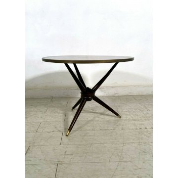 TAVOLO ROTONDO BASSO DA CENTRO VINTAGE ROUND SIDE TABLE COFFEE TABLE MID CENTURY