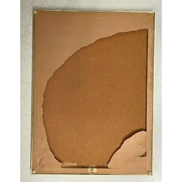 QUADRO LITOGRAFIA STAMPA FIRMATA Sergio Saroni COMPOSIZIONE FORMA ORGANICA 1972