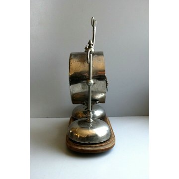 ANTICA SVEGLIA  A DOPPIA CAMPANA OROLOGIO DA TAVOLO TABLE CLOCK WATCH ART DECO'