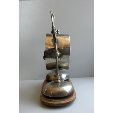 ANTICA SVEGLIA  A DOPPIA CAMPANA OROLOGIO DA TAVOLO TABLE CLOCK WATCH ART DECO'