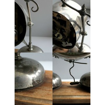 ANTICA SVEGLIA  A DOPPIA CAMPANA OROLOGIO DA TAVOLO TABLE CLOCK WATCH ART DECO'