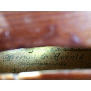 ANTICO VIOLINO Meinel & Herold EPOCA 1900 STRUMENTO MUSICALE OLD GERMAN VIOLIN
