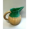 ANTICA BROCCA  VERSATOIO CERAMICA Zaccagnini VERDE ACQUA CORDA FIRENZE ANNI '50 