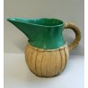 ANTICA BROCCA  VERSATOIO CERAMICA Zaccagnini VERDE ACQUA CORDA FIRENZE ANNI '50 