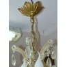 ANTICO LAMPADARIO Maria Teresa VETRO Murano 900 DORATO OLD GLASS HANGING LAMP