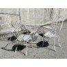 SET SALOTTO DA ESTERNO GIARDINO FERRO TAVOLO SEDIE DESIGN ANNI 40 VINTAGE FIORE