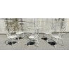 SET SALOTTO DA ESTERNO GIARDINO FERRO TAVOLO SEDIE DESIGN ANNI 40 VINTAGE FIORE